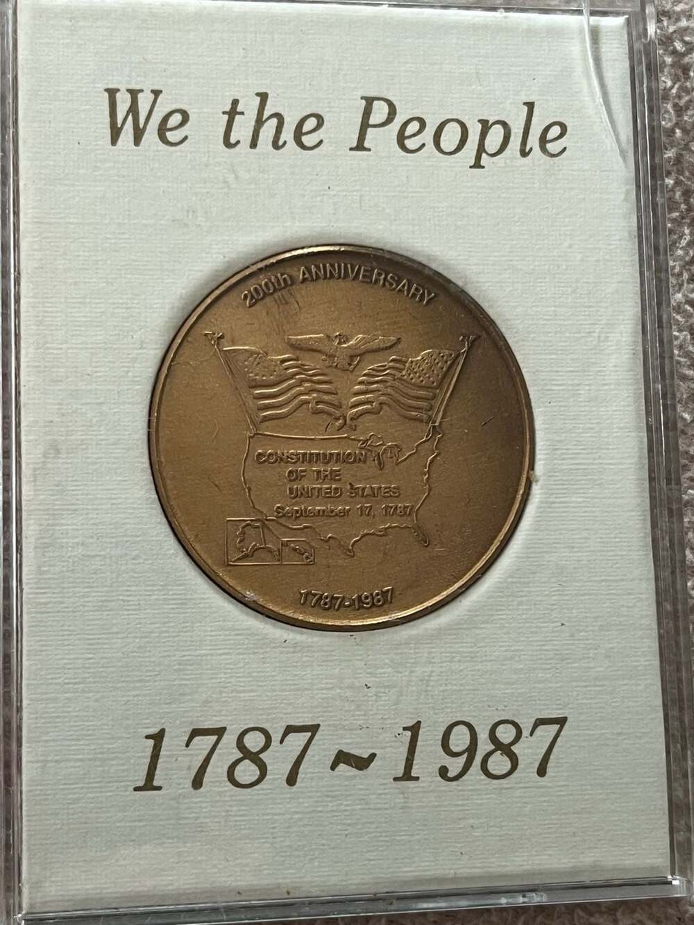 U.S. Constitution 1787-1987 Token